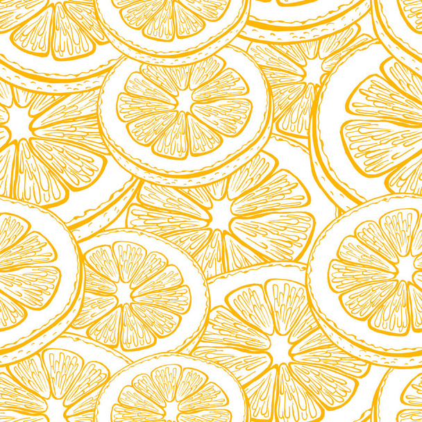 Шаблон лимона. Векторная иллюстрация - Вектор,изображение