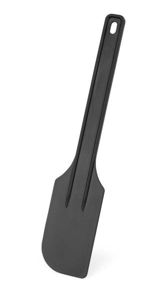 Silicone spatula with wooden handle on white background - Zdjęcie, obraz