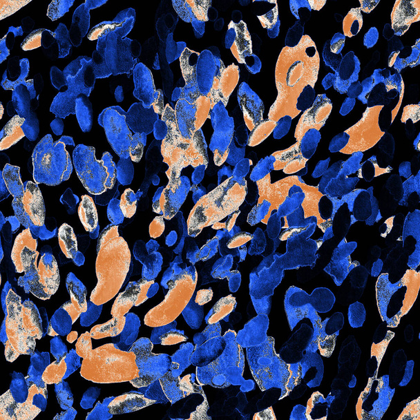 Aquarel abstract naadloos patroon. Creatieve textuur met heldere abstracte handgetekende elementen. Abstracte kleurrijke print. - Foto, afbeelding