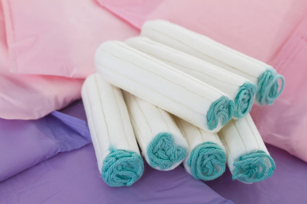 Sanitary napkins and tampons - Photo, Image
