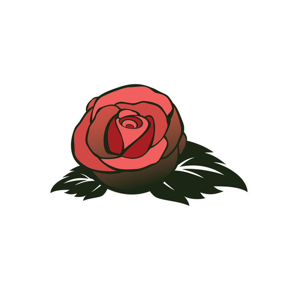 Rose flor design ilustração vetor eps formato, adequado para suas necessidades de design, logotipo, ilustração, animação, etc. - Vetor, Imagem