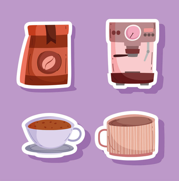 ícones de café - Vetor, Imagem