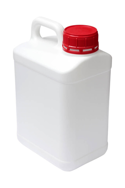 красный колпак и белый пластиковый контейнер - Фото, изображение
