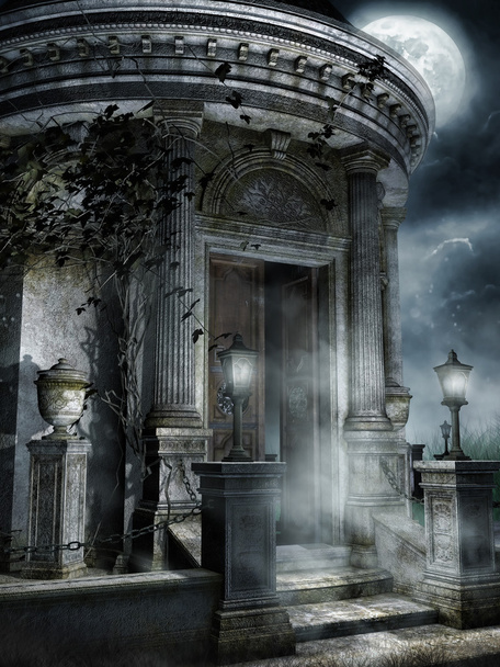 régi kísérteties mauzóleum - Fotó, kép