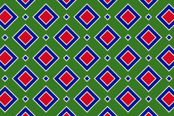 Eenvoudig geometrisch patroon in de kleuren van de nationale vlag van Gambia - Foto, afbeelding