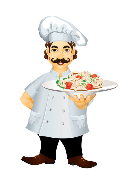 Chef italiano
 - Vetor, Imagem