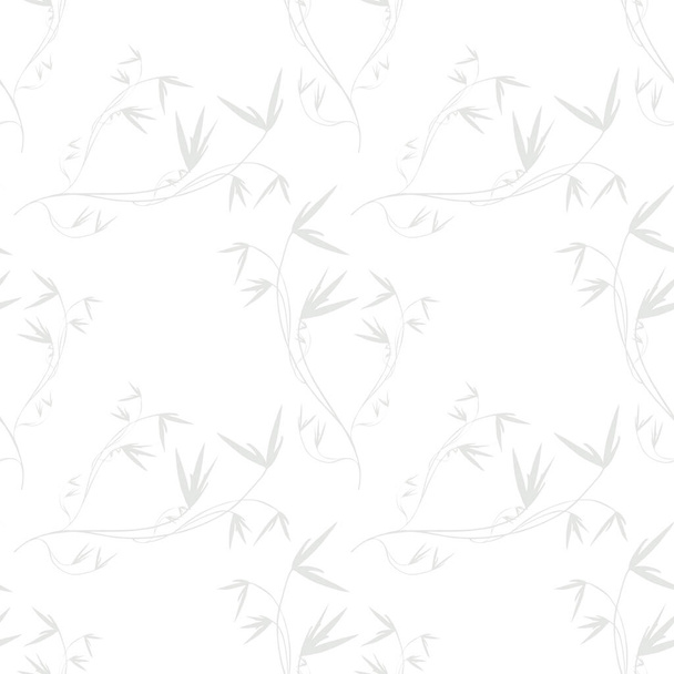 Fond botanique moderne sans couture. Motif décoratif sur un fond blanc pour le papier, couverture, tissu, design intérieur.L'apparence du matériau pour les robes, blouses, jupes.  - Photo, image