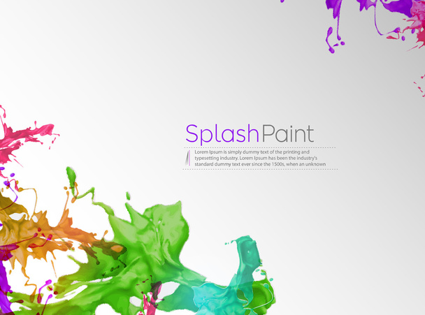 αφηρημένη μελάνι splash αφίσα - Διάνυσμα, εικόνα