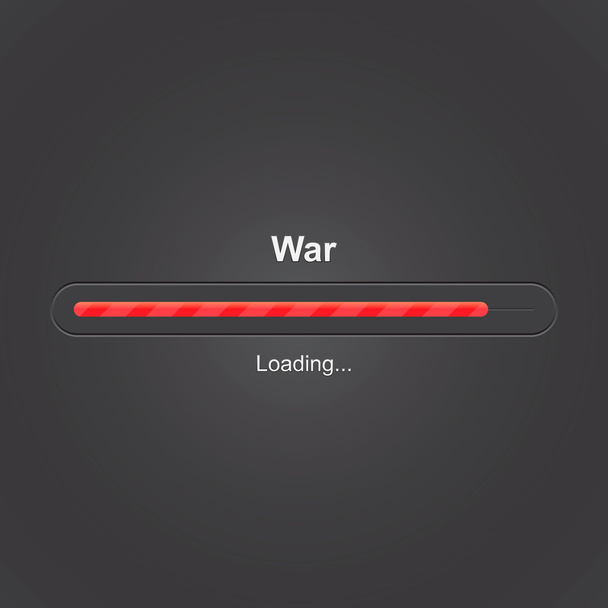 Chargement de guerre, barre de progression, illustration vectorielle
 - Vecteur, image