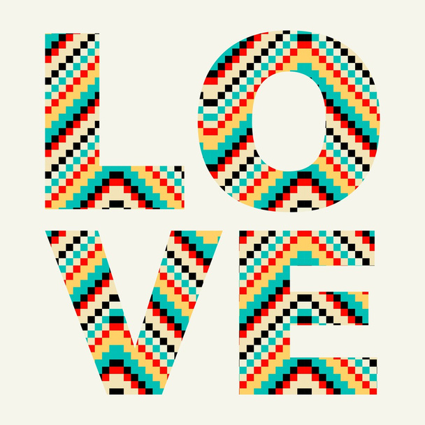 Love typography - Vector, Image