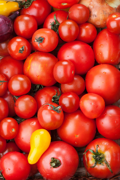 Red tomatoes background  - Photo, Image