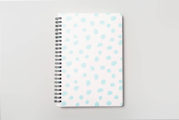 Stylish notebook on white background - Photo, Image