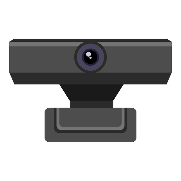 Web camera Icon. Vector Single Flat Webcam Symbol - Vector, Imagen