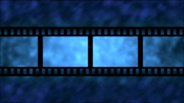 ταινία ταινία σωματιδίων πλαίσιο animation - βρόχο μπλε - Πλάνα, βίντεο