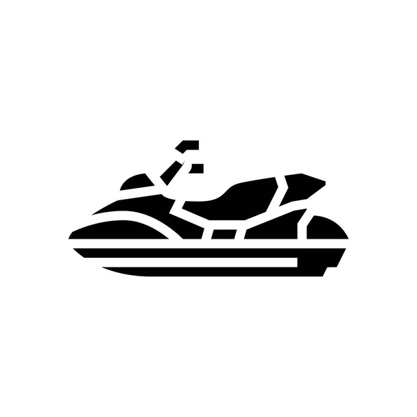персональна іконка гліфа водяного судна Векторні ілюстрації
 - Вектор, зображення