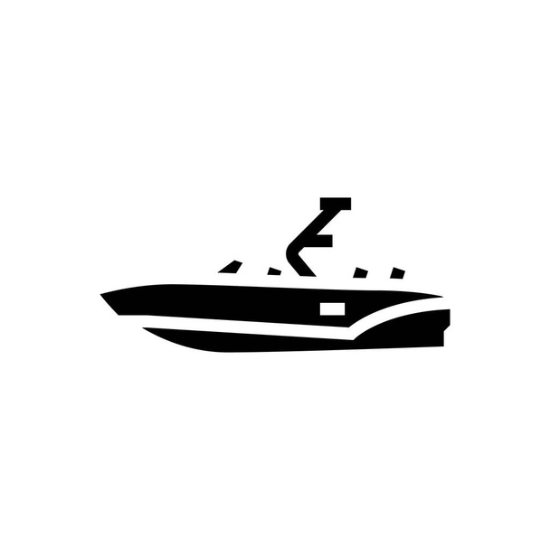 Векторная иллюстрация символа лодки-буурайдера - Вектор,изображение