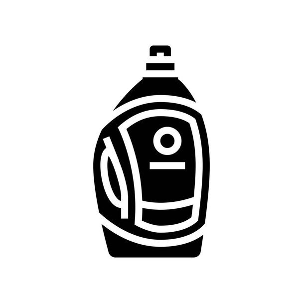 υγρό απορρυπαντικό μπουκάλι glyph εικονίδιο διανυσματική απεικόνιση - Διάνυσμα, εικόνα