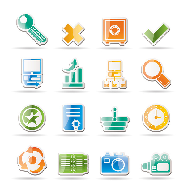 Internet and Web Site Icons - Vector, Image