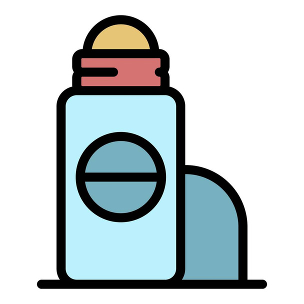 Fresh deodorant roll icon color outline vector - Vecteur, image