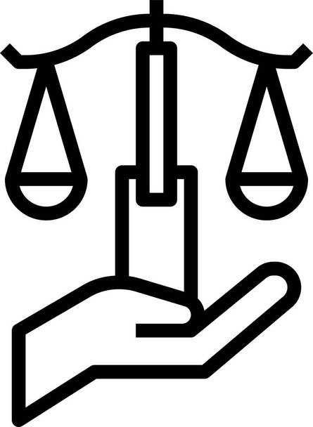 justice icon vector illustration  - Vector, Image