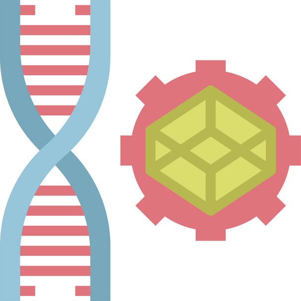 pictogram genetische modificatie, vectorillustratie - Vector, afbeelding