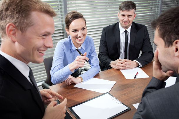 Business people during meeting - Foto, Bild