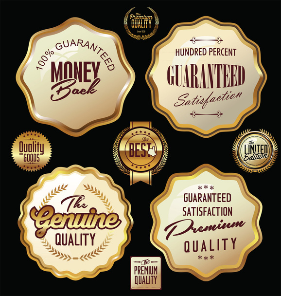 Set of premium quality labels, collection - Vector, afbeelding
