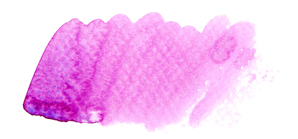 mancha de acuarela rosa púrpura dibujada a mano para fondo de arte - Foto, imagen