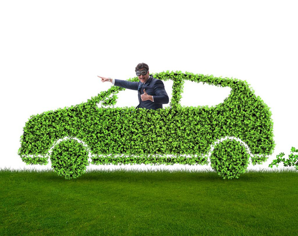 Έννοια των καθαρών καυσίμων και οικολογικά αυτοκίνητα - Φωτογραφία, εικόνα
