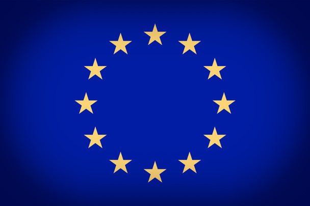 Retro look Vlag van Europa - Foto, afbeelding
