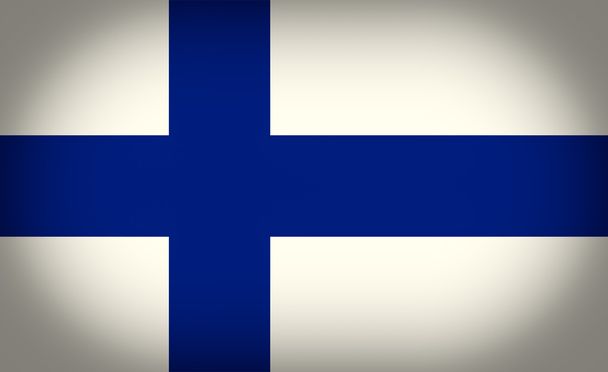 Aspetto retrò Bandiera della Finlandia - Foto, immagini