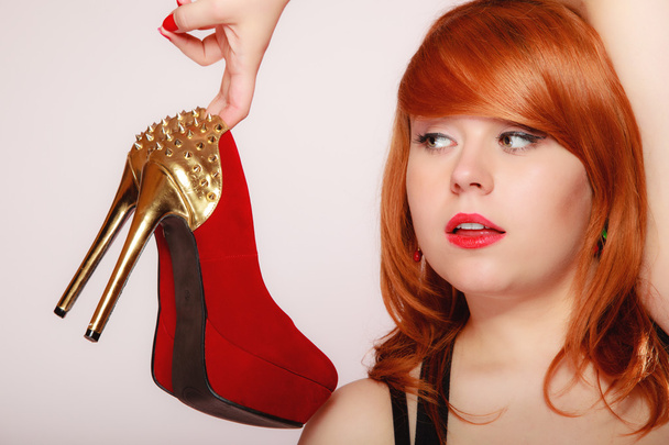 Fashion girl with high heel shoes - Fotografie, Obrázek