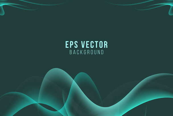 Dark green background eps vector editable elegant simple minimalism back ground glow BG abstract - Διάνυσμα, εικόνα