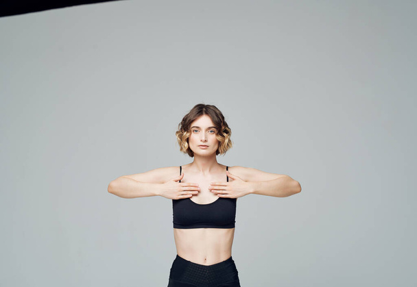 sport kobieta trening siłownia styl życia - Zdjęcie, obraz