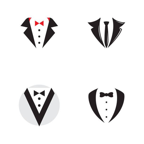 Tuxedo exclusive template vector icon illustration design - Vector, Image