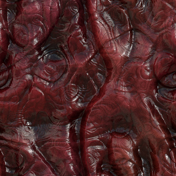 血色の良い湿った肉創有機シームレスタイルパターン - 写真・画像