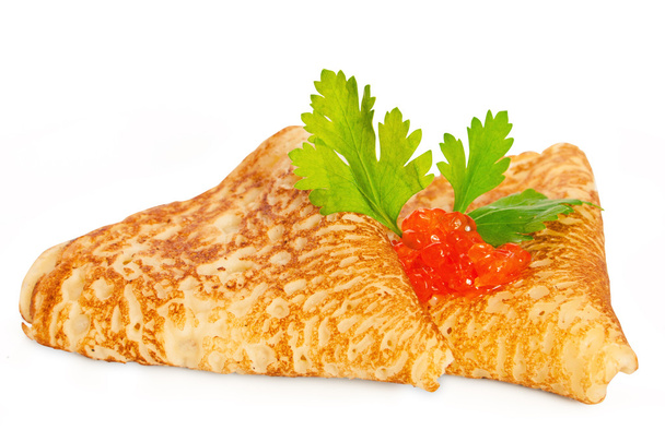 Pancakes with caviar - Photo, Image