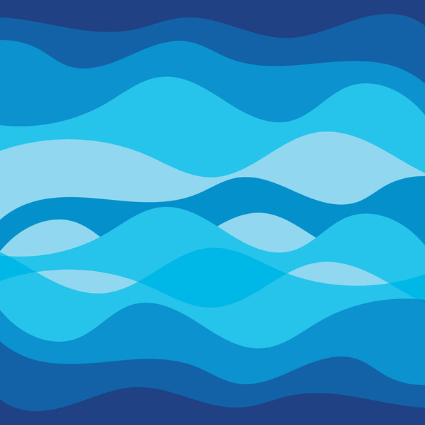 Resumen Ola de agua vector ilustración diseño fondo - Vector, Imagen