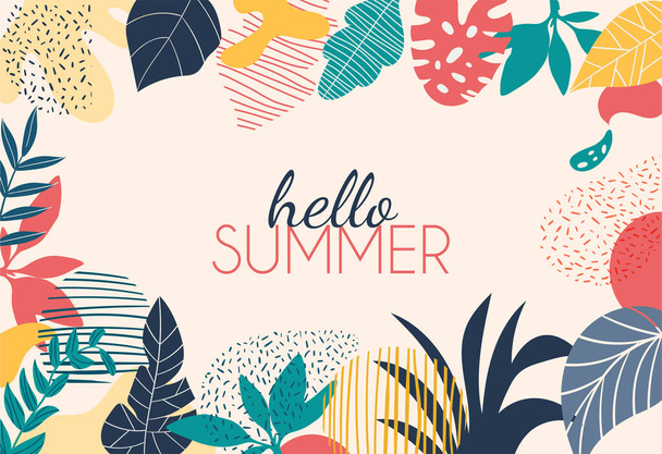 Hello summer poster - Vector, Image