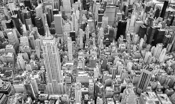 Letecký pohled z Manhattanu z helikoptéry v New Yorku. Midtown z vyhlídkového místa - New York City - NY - USA - Fotografie, Obrázek