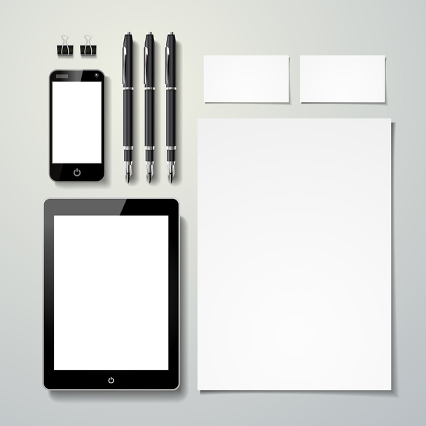 blank stationery set template - Вектор, зображення