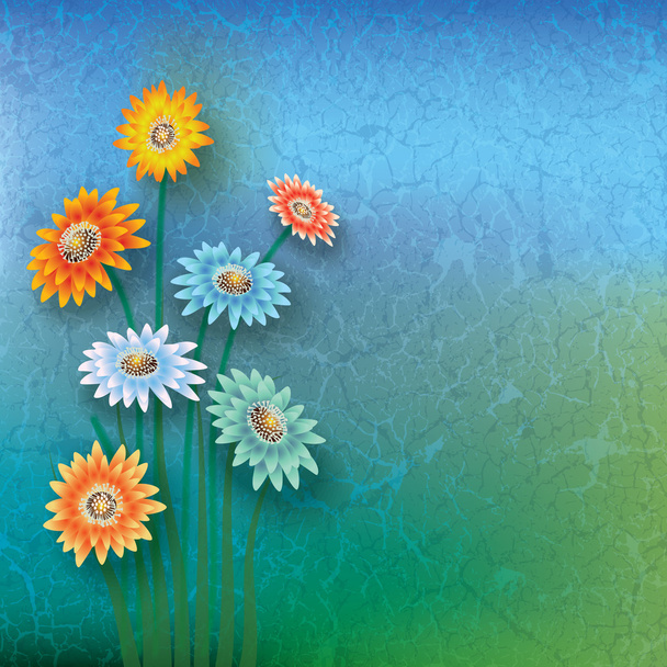 abstract floral illustration - Vettoriali, immagini