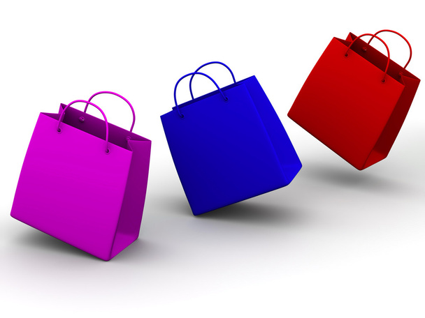 Shopping bags. 3d - Photo, Image