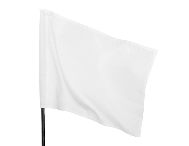 Bandeira branca no fundo claro - Foto, Imagem