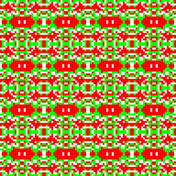 Текстильний зв'язок. різнокольорова мозаїка, безшовний візерунок у стилі піксельної графіки. Для дитячої творчості, вишивки, в'язання візерунків
 - Фото, зображення