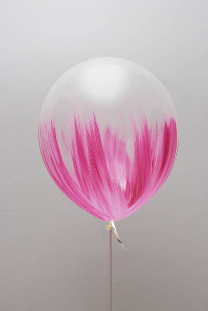 Balloons for a girl, pink birthday balloons, The inscription "Daughter, Happy Birthday" - Photo, Image