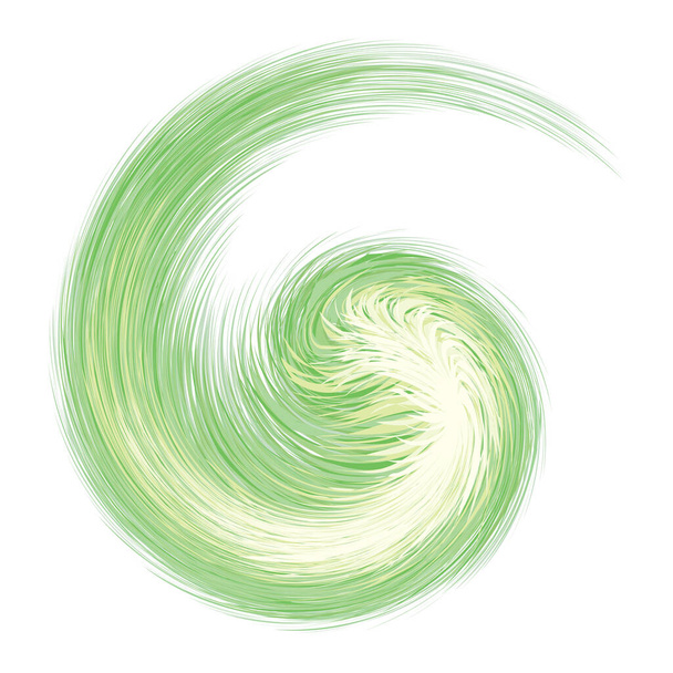 Světlý kruh fantazie střední bod pírko kreslení tvar design. Velký rozmazané magické koule forma efekt v moderním umělce kreslené tvůrčí linie stylu. Limetová barva nesourodý výkon boom míč symbol na rád pro text - Vektor, obrázek