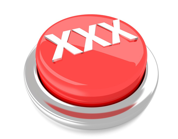 XXX sur bouton poussoir rouge. Illustration 3D. Contexte isolé
. - Photo, image