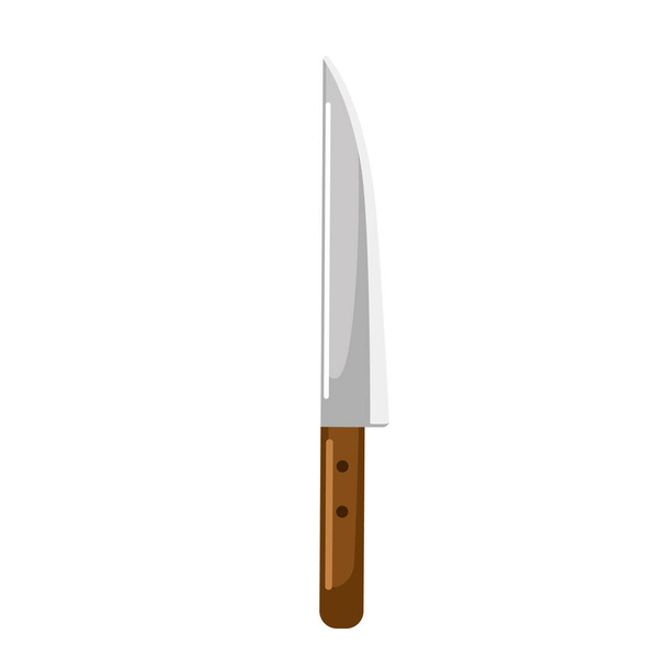 Knife isolated on white background. Element of chef in flat style. Cooking tool close up. Vector illustration design. - Vector, Image