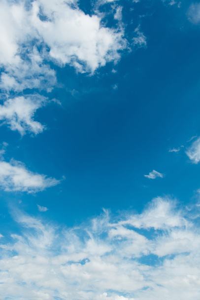Cloudscape of bright blue sky - Photo, Image